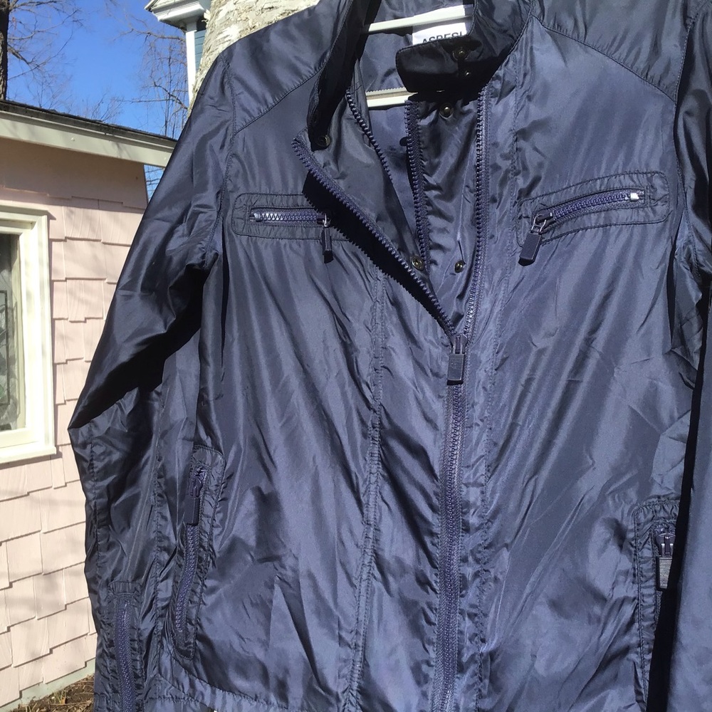 Aspesi Wind Jacket Navy Blue Euc - image 1